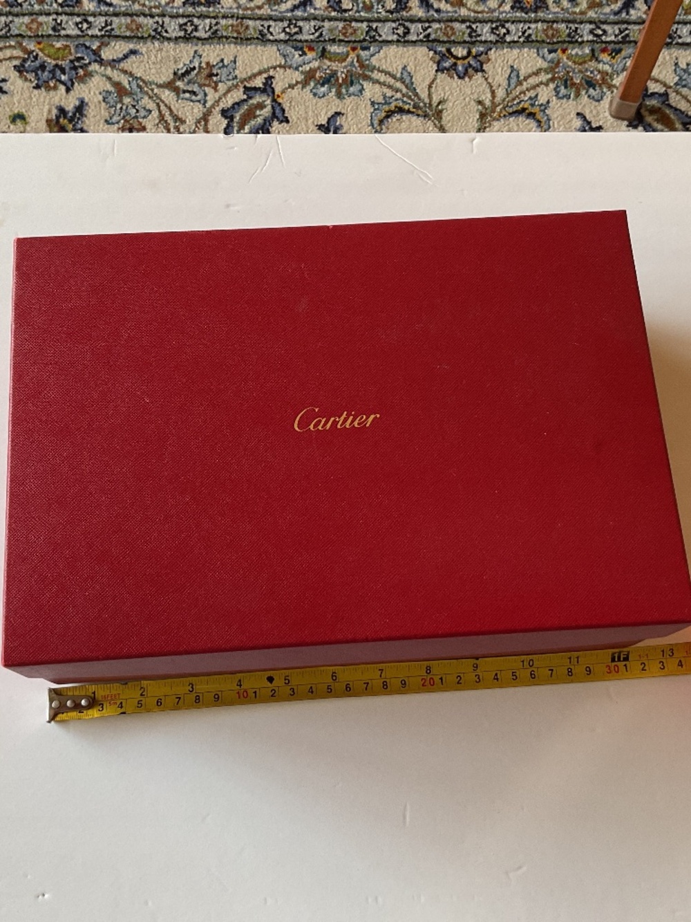 Authentic Cartier Red Box 12x81/4x4
